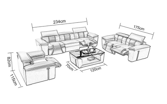 Sofa set 321 Seater Set Design Sofa Couches Upholstery Couch Modern Table new