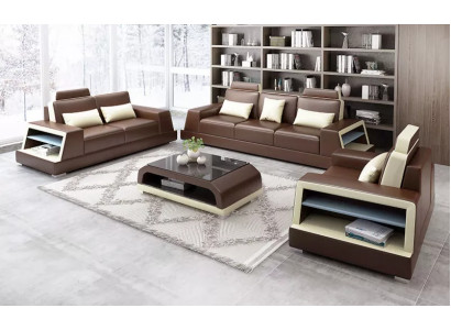 Sofa set 321 Seater Coffee table Leather sofa Modern sofa Couch Living landscape