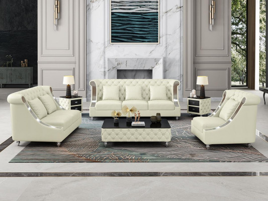 Design Living landscape Sofa set 3+2 Seater Leather sofa Living room Chesterfield