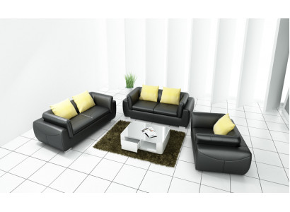 Leather sofa Couch Living landscape 3+2+1 Seater Suite Design Modern Sofa F_3014D