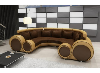 Corner sofa Living landscape U-shape Textile Big XXL Corner sofa Fabric Textile Sofa Couch new