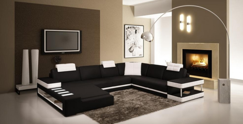 WohnComfort redefines modern aesthetics with our U-shaped corner sofa