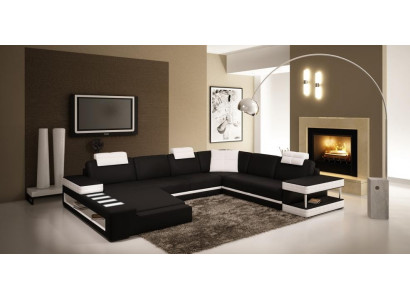 WohnComfort redefines modern aesthetics with our U-shaped corner sofa