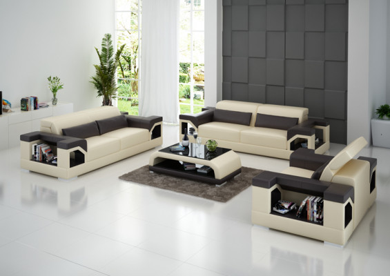 Leather sofa couch sofa set set 3+2+1 seater suite design modern sofa with USB