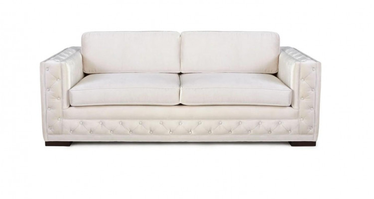 White Chesterfield Modern Design Couches Textile Sofa new Kreative Furniture 3 Seater