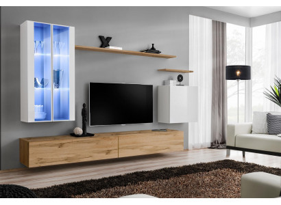 Wooden furniture TV lowboard wall cabinet Living room furniture Complete set style designer