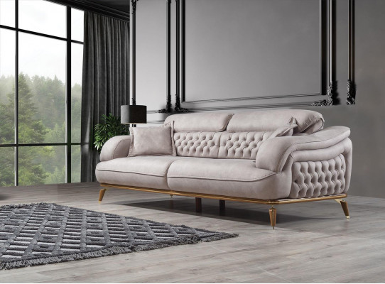 Living room Sofa Set Three Seater Chesterfield Modern Armchair new Design