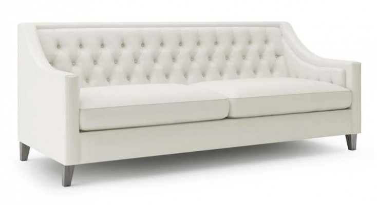 White Three Seater Chesterfield Modern Design Couch Textile Sofa new Original Furniture