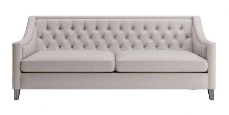 White Three Seater Chesterfield Modern Design Couch Textile Sofa new Original Furniture