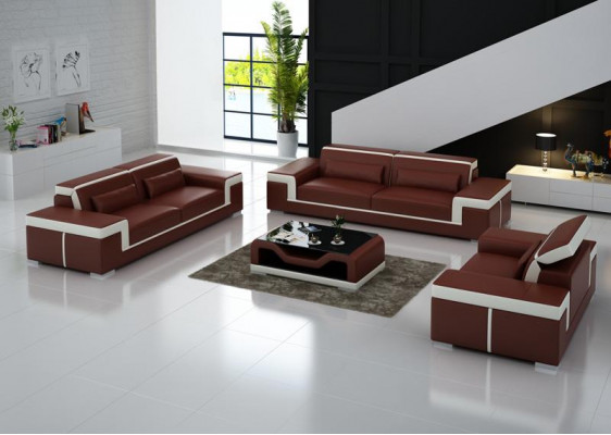 Sofa set 3+3 Seater Leather Sofa Couch Upholstery Suite Sofa set