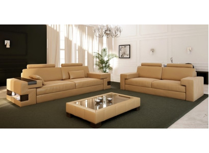 Leather Sofa Set 3+2+1 Couch Seat Upholstery Sofa Suite Set Nassau B