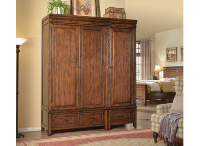 Wardrobe 2x Wardrobe Wooden Cabinet Solid Brown Wood Cabinets Bedroom