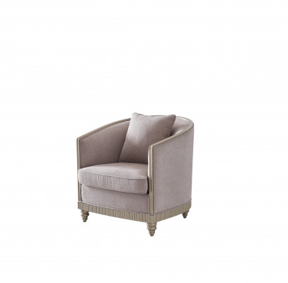 Living room Luxury Armchair Hotel Upholstery Decoration Modern Single Seater Designer Grey