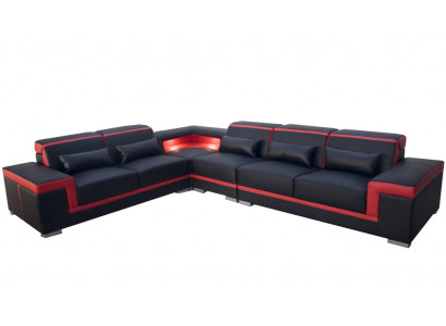 XXL Couch Corner Leather Sofa Living landscape Suite Design Modern Sofa L-shape G8020B