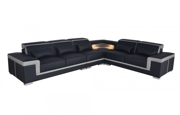 XXL Couch Corner Leather Sofa Living landscape Suite Design Modern Sofa L-shape G8020B