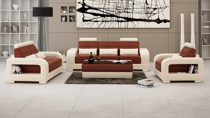 Leather sofa couch sofa set 3+2+1 seater suite design modern sofa with USB