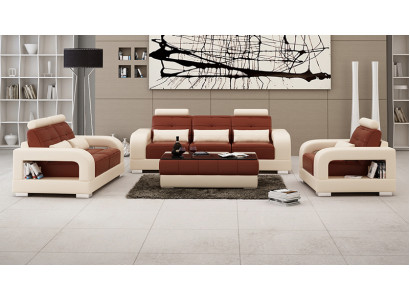 Leather sofa couch sofa set 3+2+1 seater suite design modern sofa