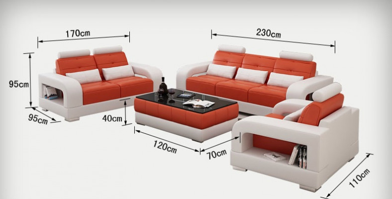 Leather sofa couch sofa set 3+2+1 seater suite design modern sofa