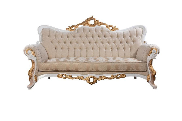 Sofa 3 Seater Fabric Three Seater Sofas Luxury Living room Baroque Style Couch Baroque