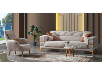 Sofa set 3+1 Seater Modern Relax Armchair Modern Style 2-piece Luxury Living room