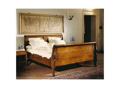 Bed Beds Double bed Bedroom Wood Upholstery Brown Double beds new