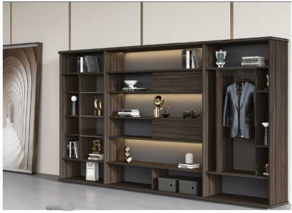 Designer Wardrobe Living Room Cabinets Luxury Office Furniture Shelf Wood