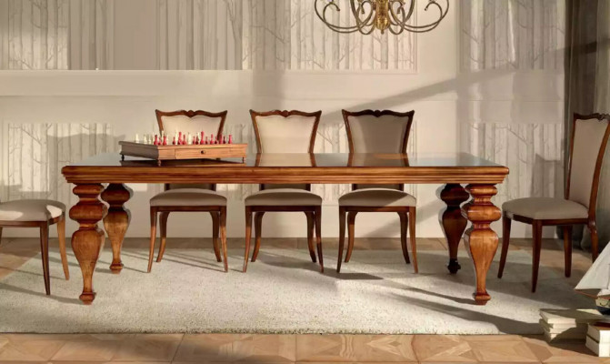 Dining room Suite Set Classic Table 6x Chairs 7pcs Luxury Complete