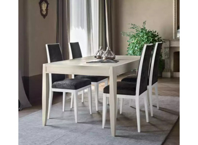 Modern Dining room Set Table Classic Chair group 4x Chairs 5pcs. Set Seating group