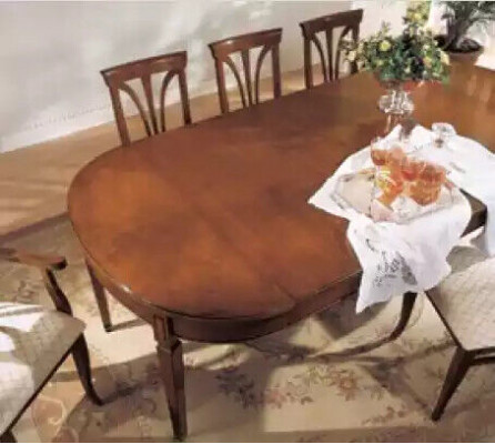 Dining room Set Ess Group Wood Table 7pcs Complete Set Dining table 6x Chairs