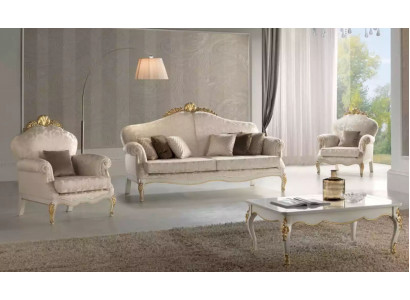 Complete Set 4-piece Living room Sofa set 3 Seater Armchair Group new