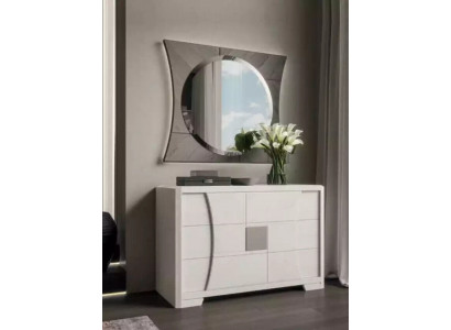 Chest of drawers with Mirror Luxury Console Chest of drawers Bedroom new 2 pcs. set