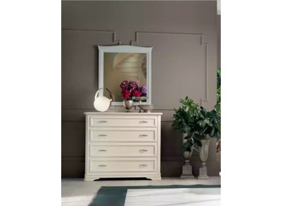 Chest of drawers with Mirror Wood Chests of drawers Furniture Modern Wardrobe Beige 2 pcs. new