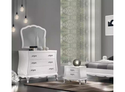 Chest of drawers with Mirror Wood Chests of drawers Modern Furniture Bedroom White new