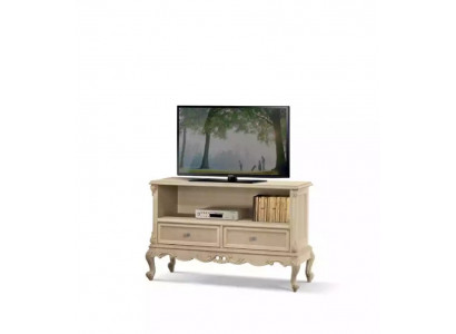 Sideboard TV-cabinet Living room TV-Lowboard Design Beige Wood Shelves Italy new