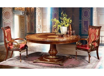 Italian Designer Furniture Table Dining Room Dining Tables Round Brown Tables new