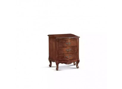 Bedside table Luxury Wood Bedside tables Table Consoles Classic Style Brown