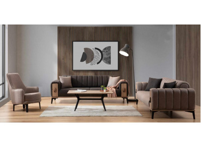 Modern sofa set three-seater armchair fabric set luxury sofas furniture