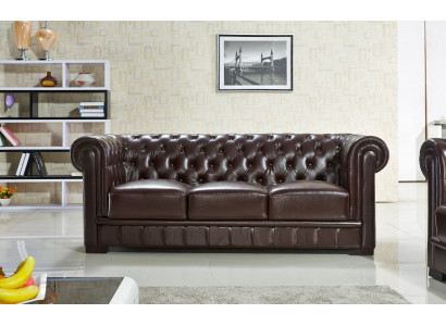 Three-seater couch upholstery design sofa modern 3 seater sofas chesterfield brown