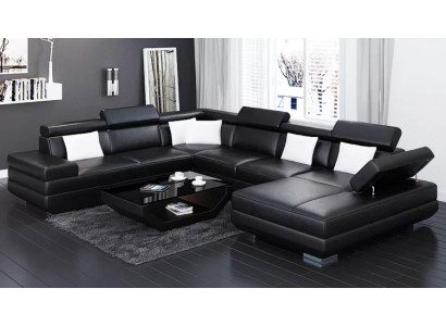 Corner sofa living room design modern corner sofa leather upholstery couch sofa