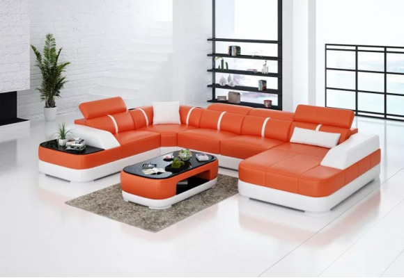 Corner sofa design modern living room corner sofa leather upholstery couch sofa