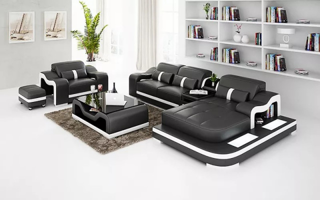 Modern Sofa Corner sofa L-shape Decorative Armchair Coffee table Stool Corner sofa Upholstery