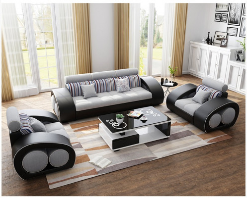 Leather sofa Couch Sofa set Leather 311 Seater Suite Design Modern Sofa USB