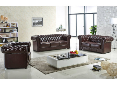 Sofa set 321 Seater Set Sofa Upholstery Couch Leather Relax Living room set