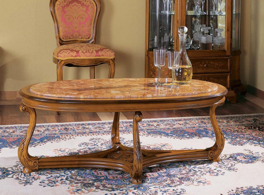 Oval Coffee table Wood Tables Side table Living room Italian Furniture Table