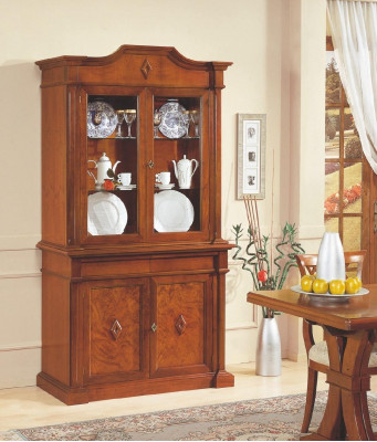 Furniture Glass Cabinet Display Case Wood Showcases Glass Wardrobe Cabinets Shelves Italy