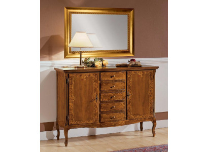 Luxury Chest of drawers Mirror Group Wood Console Sideboard Drawers Chests of drawers Consoles