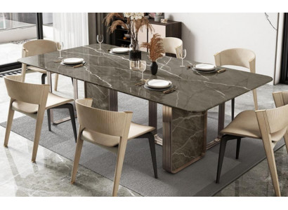 Dining table Dining room Modern stainless steel Kitchen Tables Design Table Metal Living room