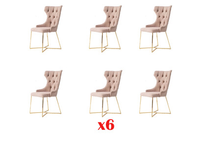 Lehn Chair Restaurant Industry 6x Design Chairs Seat Upholstery Set Chesterfield