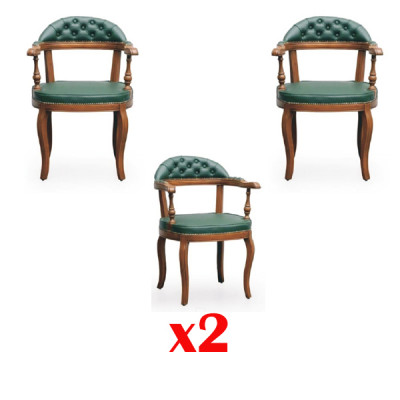 Upholstery Chairs 2x Armchair Living Dining Room Textile Designer Chair Luxury