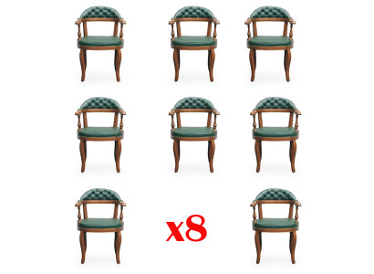 Chairs Chair Wood Luxury Seat Set 8 Armchair Dining room chair Dining room